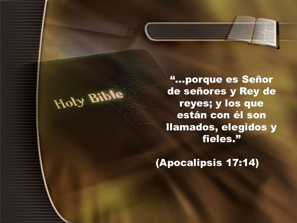 ...porque es Señor de señores y Rey de reyes; y los que están con él son llamados, elegidos y fieles.