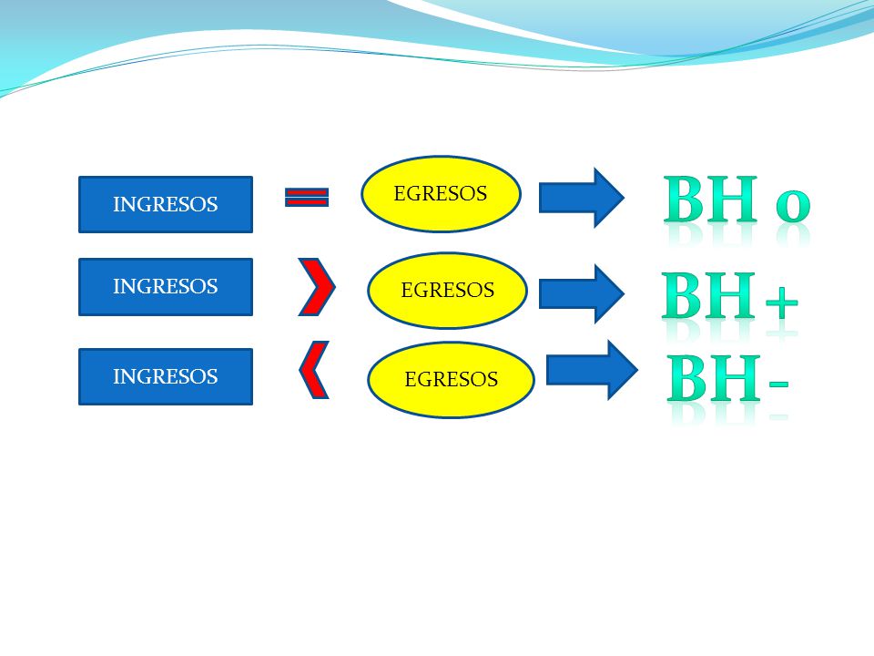 BH 0 BH + BH - EGRESOS INGRESOS INGRESOS EGRESOS INGRESOS EGRESOS