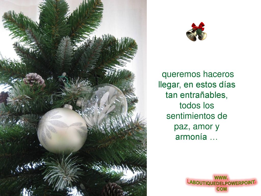 queremos haceros llegar, en estos días tan entrañables, todos los sentimientos de paz, amor y armonía …