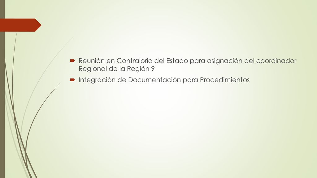 Reunión en Contraloría del Estado para asignación del coordinador Regional de la Región 9