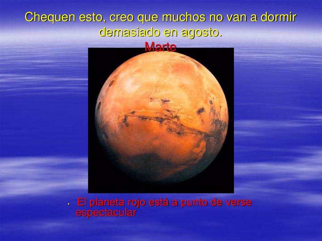 Chequen esto, creo que muchos no van a dormir demasiado en agosto
