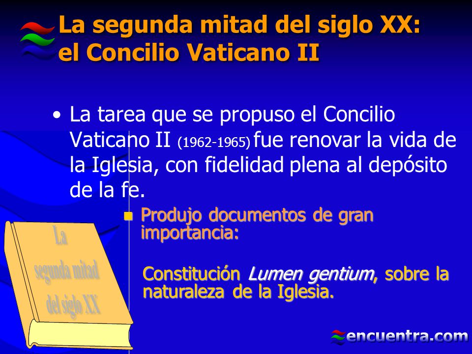 La segunda mitad del siglo XX: el Concilio Vaticano II
