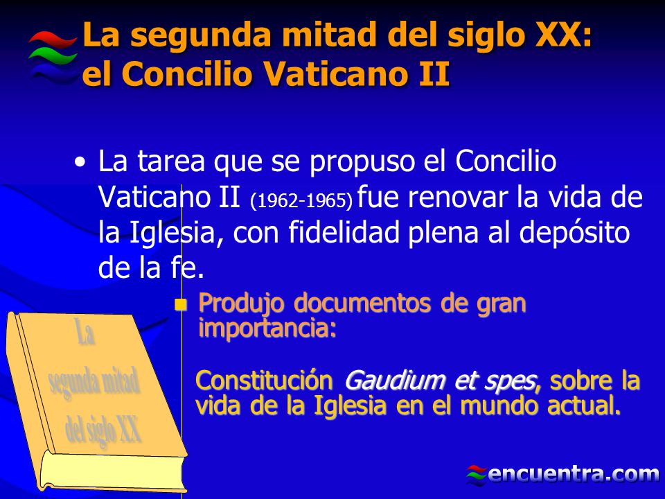 La segunda mitad del siglo XX: el Concilio Vaticano II
