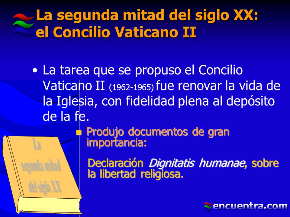 La segunda mitad del siglo XX: el Concilio Vaticano II