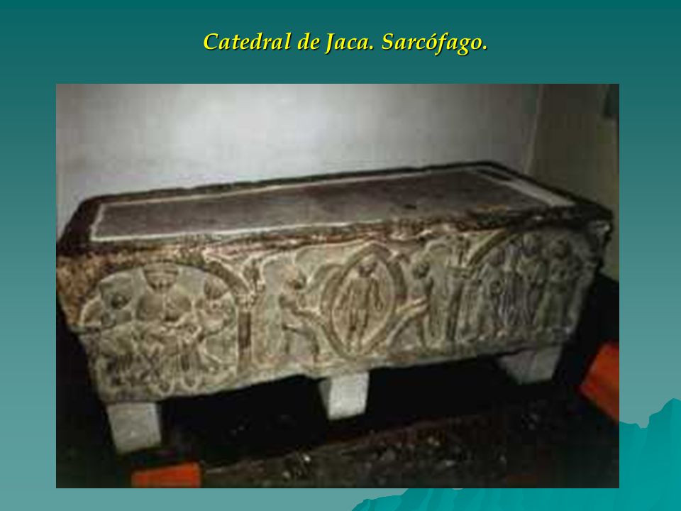 Catedral de Jaca. Sarcófago.