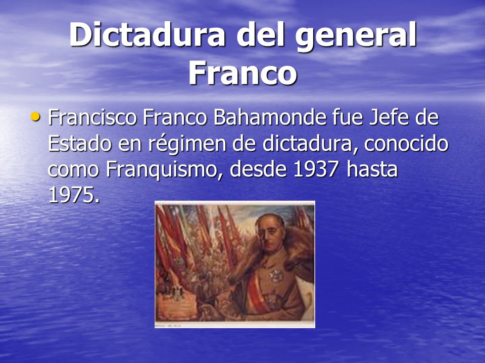 Dictadura del general Franco