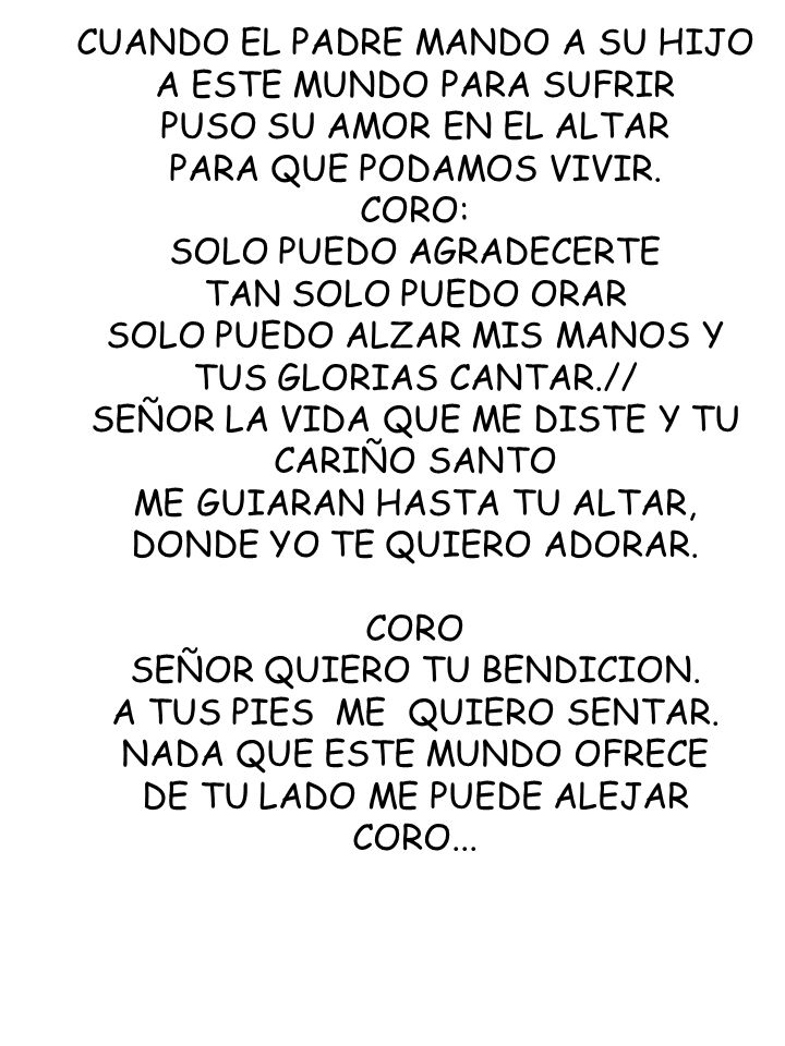 CUANDO EL PADRE MANDO A SU HIJO A ESTE MUNDO PARA SUFRIR