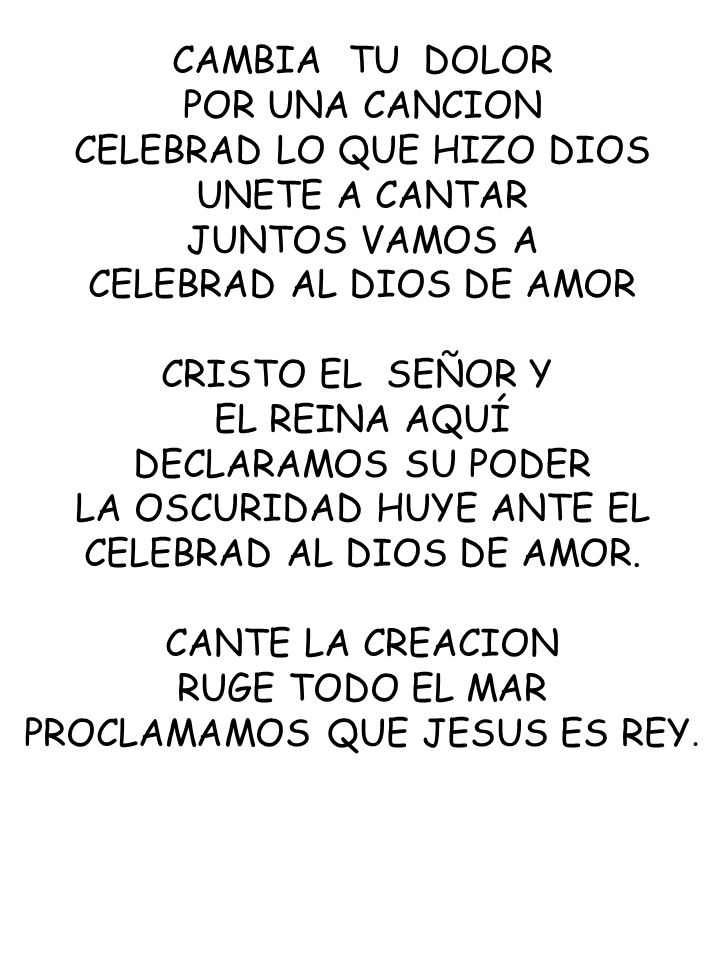 CELEBRAD LO QUE HIZO DIOS UNETE A CANTAR JUNTOS VAMOS A