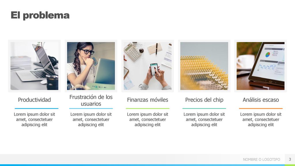 El problema Frustración de los usuarios Productividad Finanzas móviles