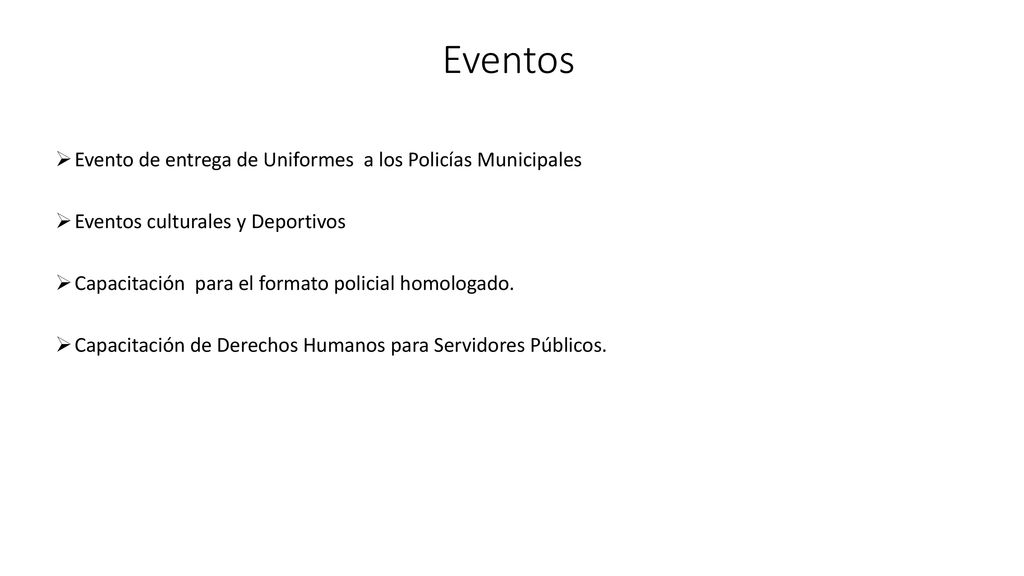 Eventos Evento de entrega de Uniformes a los Policías Municipales
