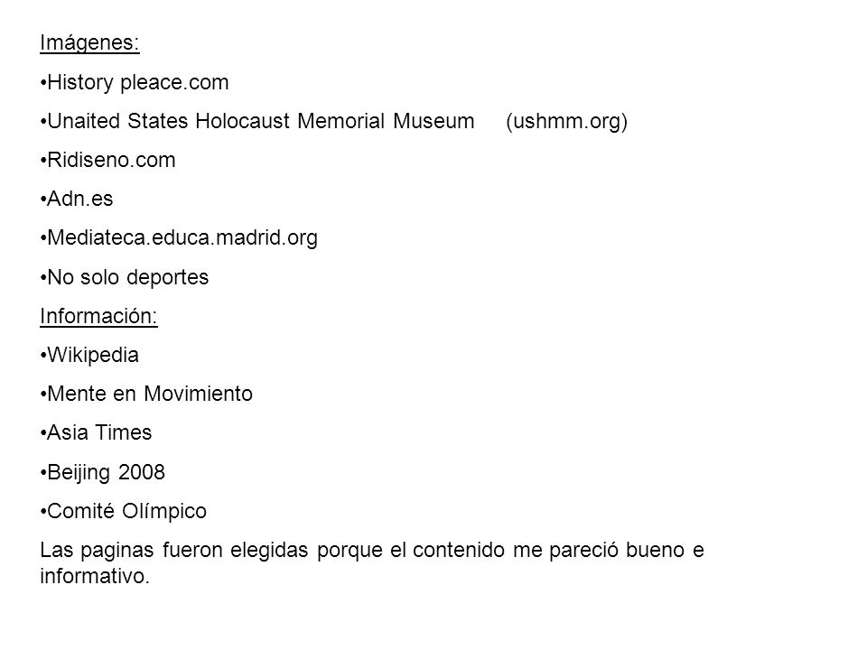 Imágenes: History pleace.com. Unaited States Holocaust Memorial Museum (ushmm.org) Ridiseno.com.