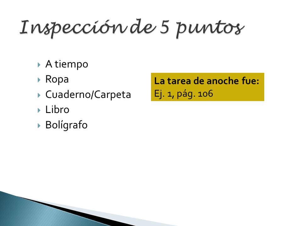 Inspección de 5 puntos A tiempo Ropa Cuaderno/Carpeta Libro Bolígrafo