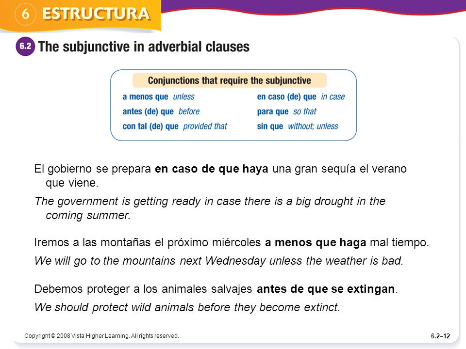 We will go to the mountains next Wednesday unless the weather is bad.