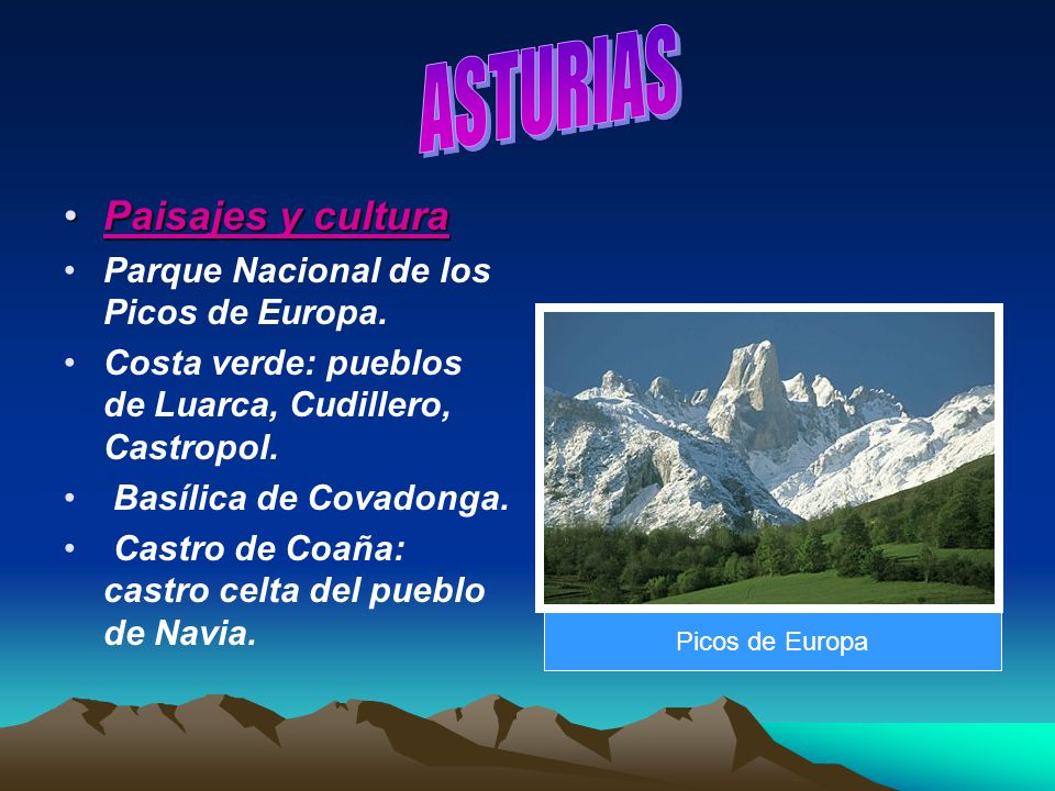 ASTURIAS Paisajes y cultura Parque Nacional de los Picos de Europa.