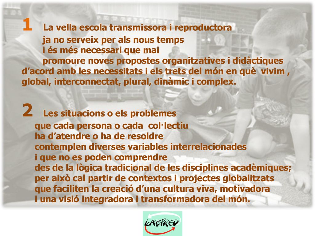 1 La vella escola transmissora i reproductora