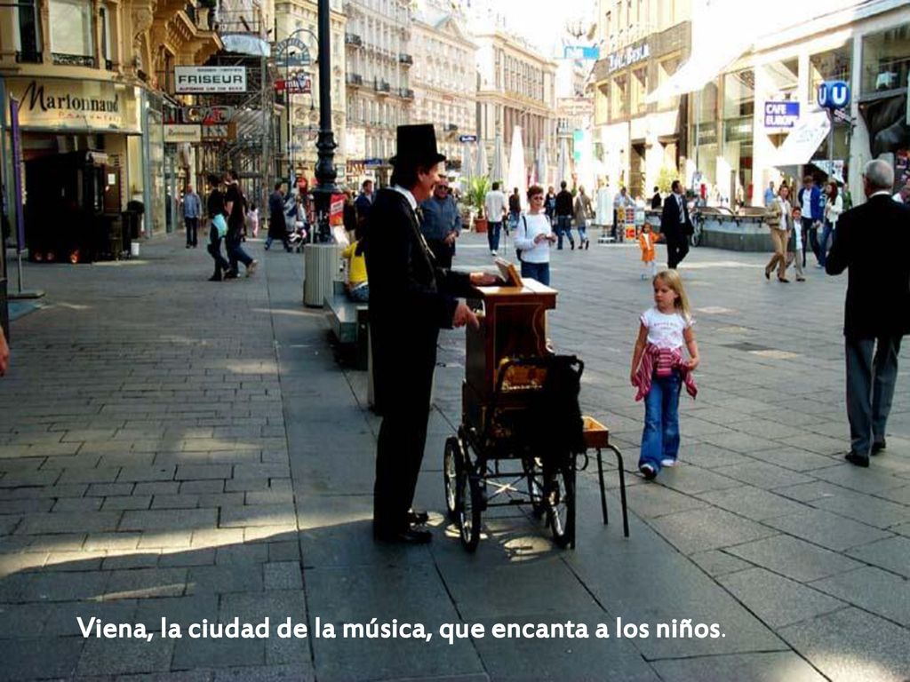 Viena, la ciudad de la música, que encanta a los niños.