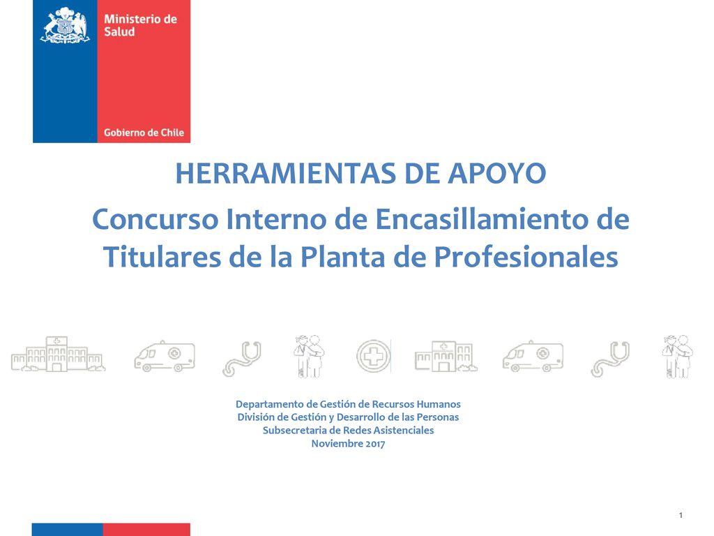 HERRAMIENTAS DE APOYO Concurso Interno de Encasillamiento de Titulares de la Planta de Profesionales