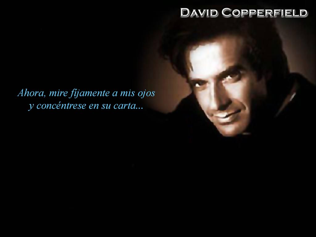 Ahora, mire fíjamente a mis ojos y concéntrese en su carta...