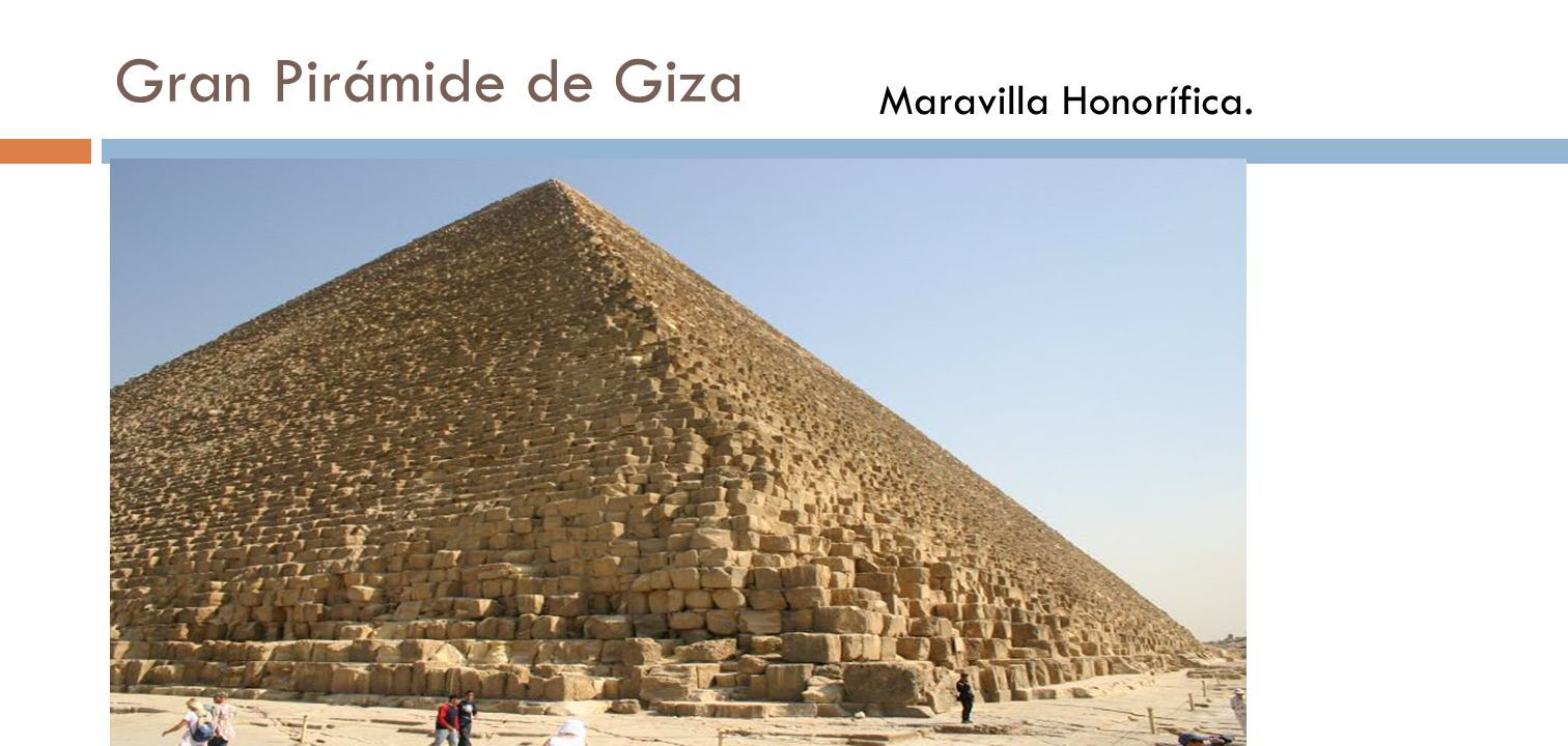 Gran Pirámide de Giza Maravilla Honorífica.