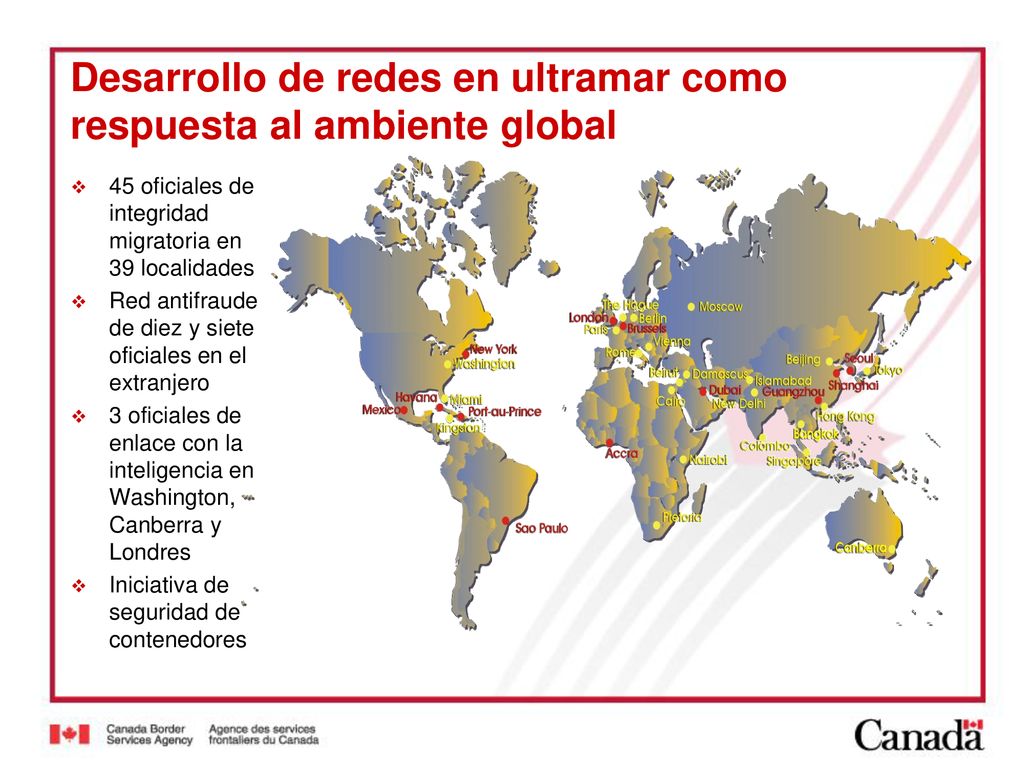 Desarrollo de redes en ultramar como respuesta al ambiente global