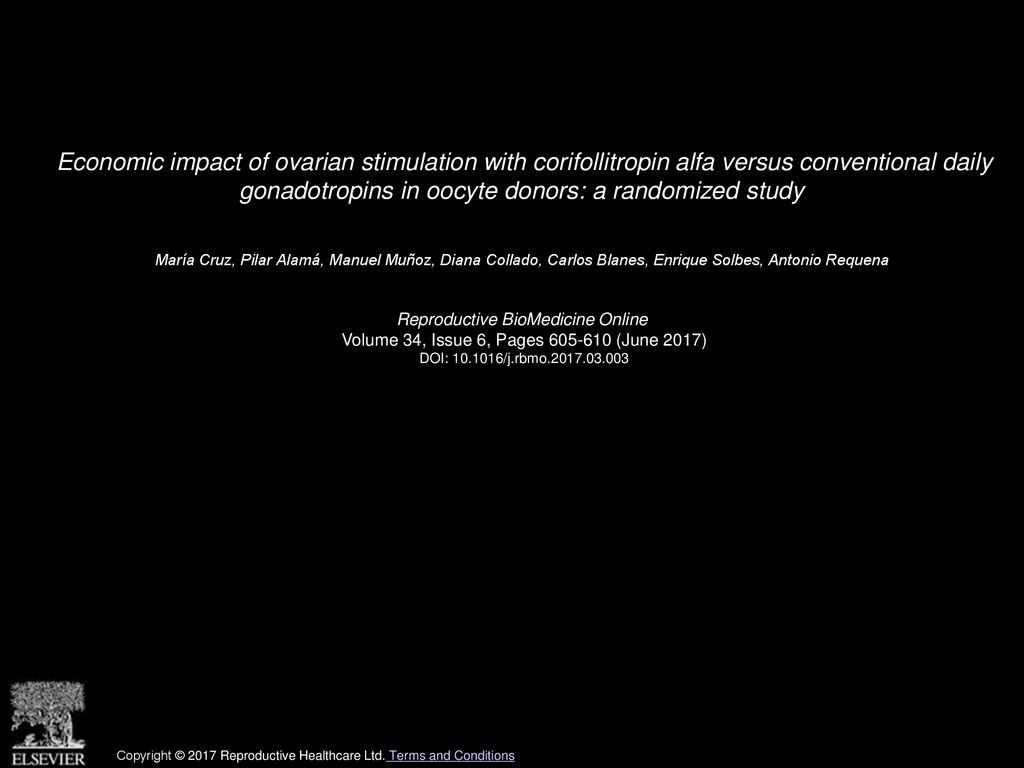 Economic impact of ovarian stimulation with corifollitropin alfa versus conventional daily gonadotropins in oocyte donors: a randomized study