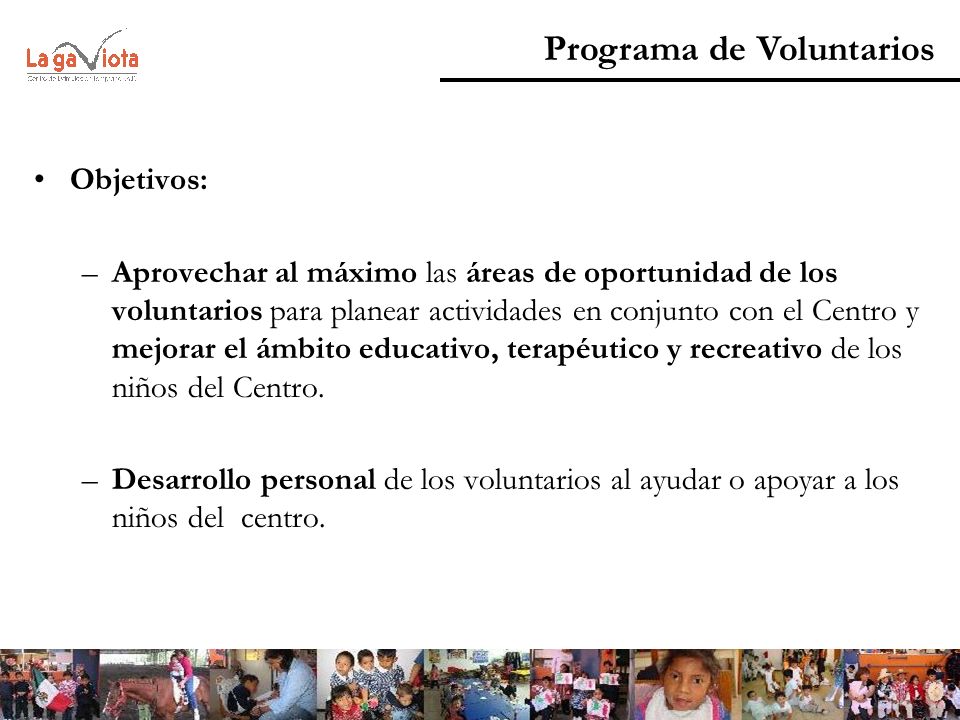 Programa de Voluntarios