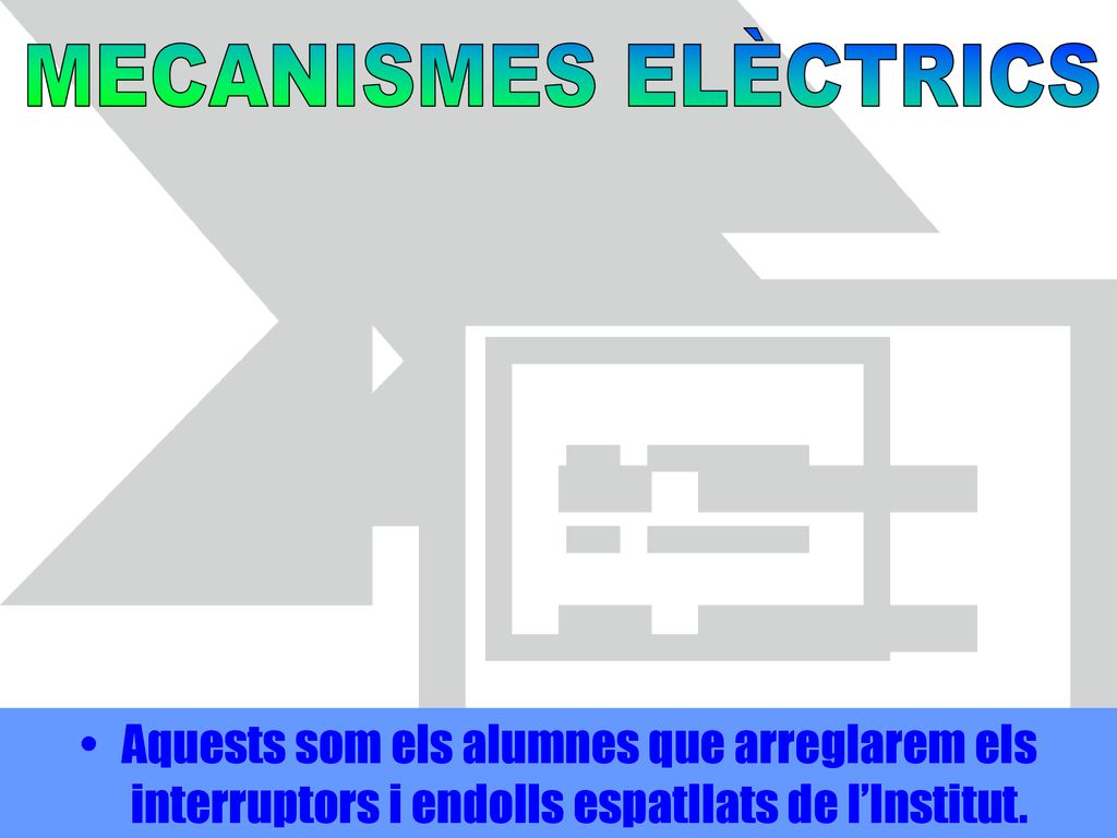 Aquests som els alumnes que arreglarem els interruptors i endolls espatllats de l’Institut.