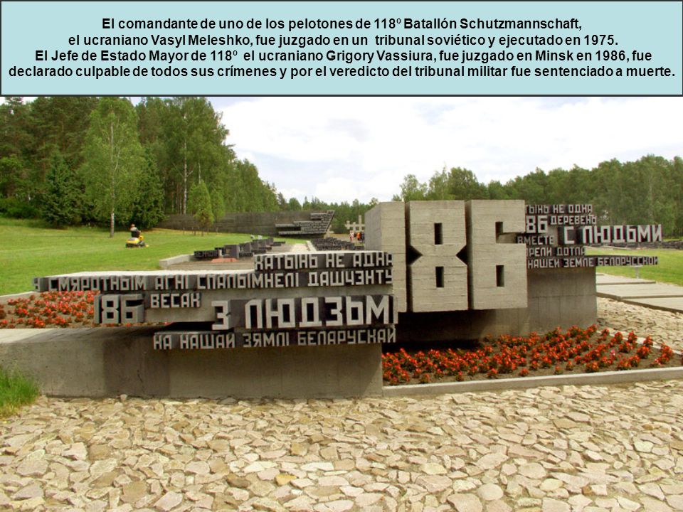 El comandante de uno de los pelotones de 118º Batallón Schutzmannschaft,