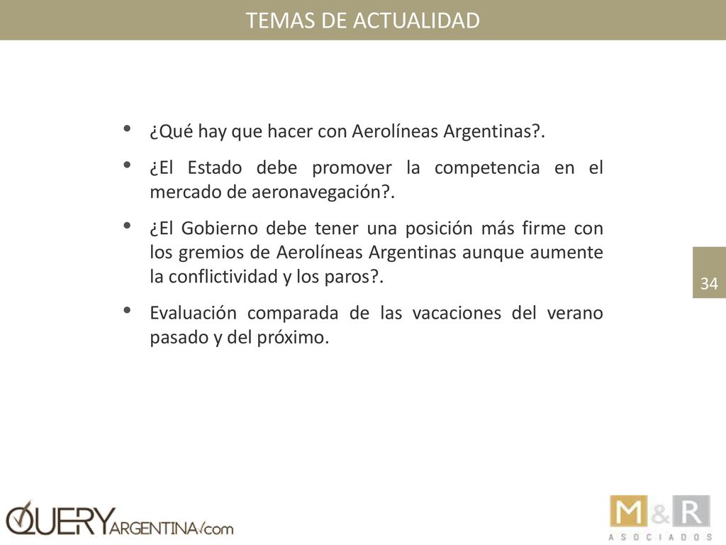 Temas de actualidad ¿Qué hay que hacer con Aerolíneas Argentinas .