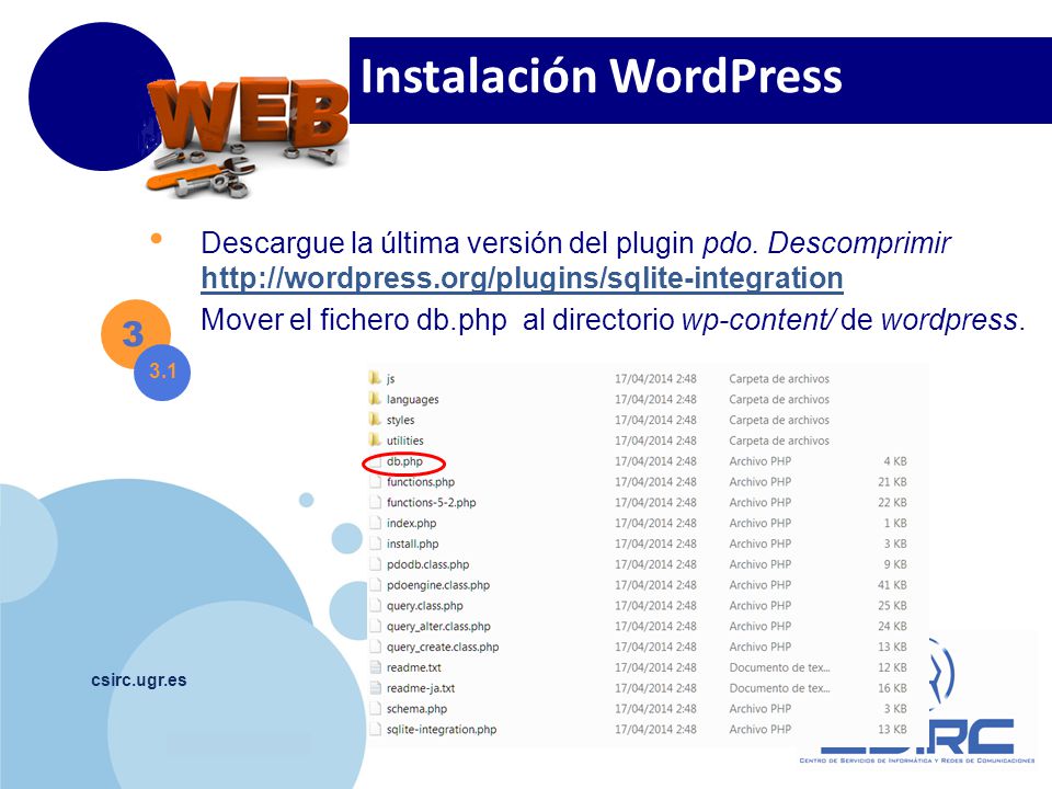 Instalación WordPress