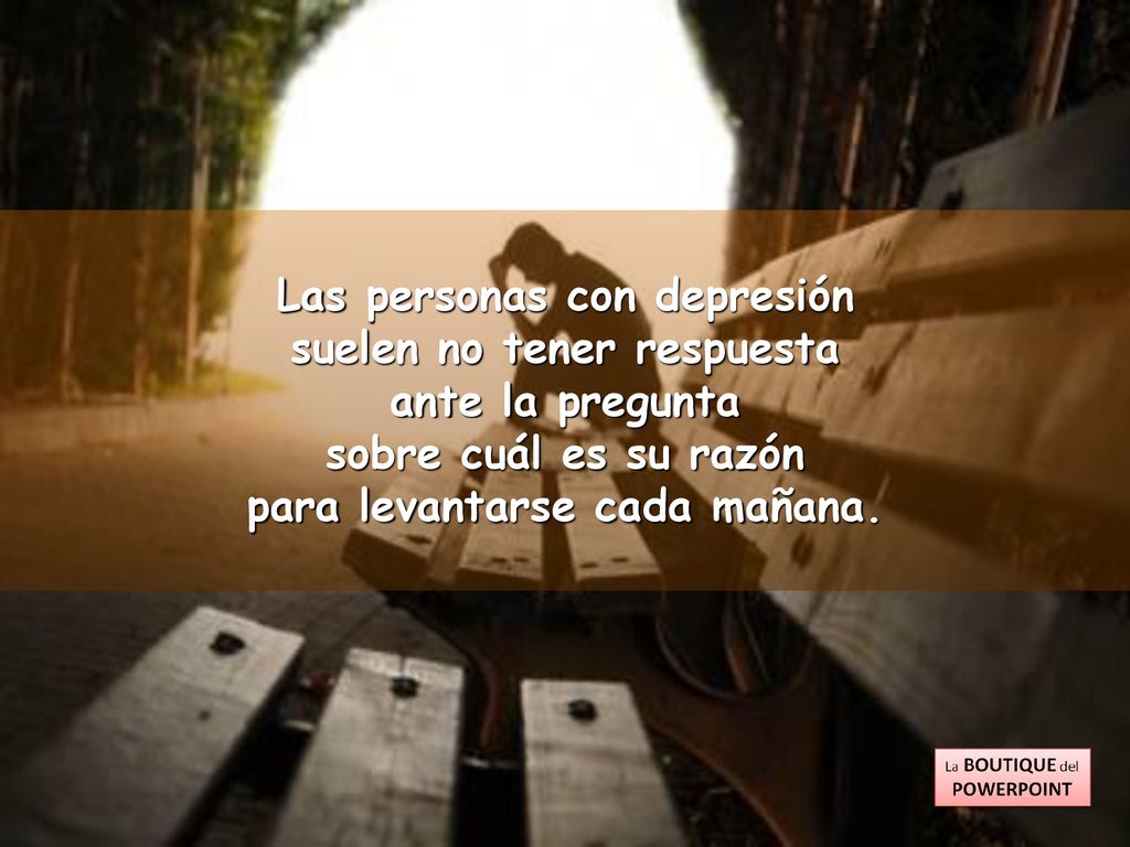 Las personas con depresión suelen no tener respuesta ante la pregunta