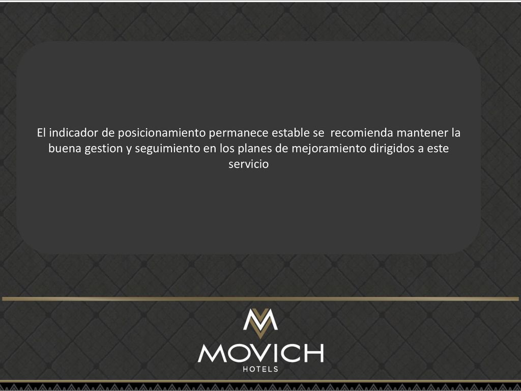 El indicador de posicionamiento permanece estable se recomienda mantener la buena gestion y seguimiento en los planes de mejoramiento dirigidos a este servicio
