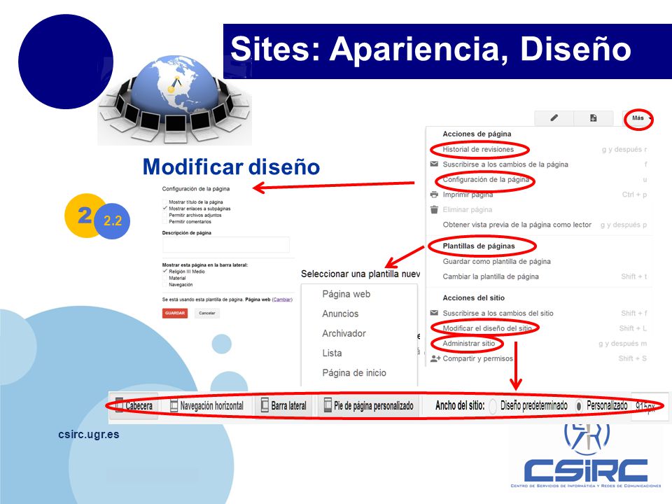 Sites: Apariencia, Diseño