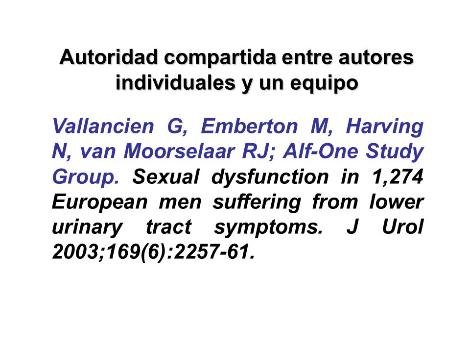 Autoridad compartida entre autores individuales y un equipo