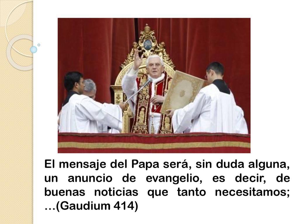 Conviene leer los textos directamente de la Sagrada Escritura o de los documentos que se mencionen, así como complementar las diapositivas con explicaciones verbales basadas en el folleto puesto que sólo se colocan las ideas fuerza