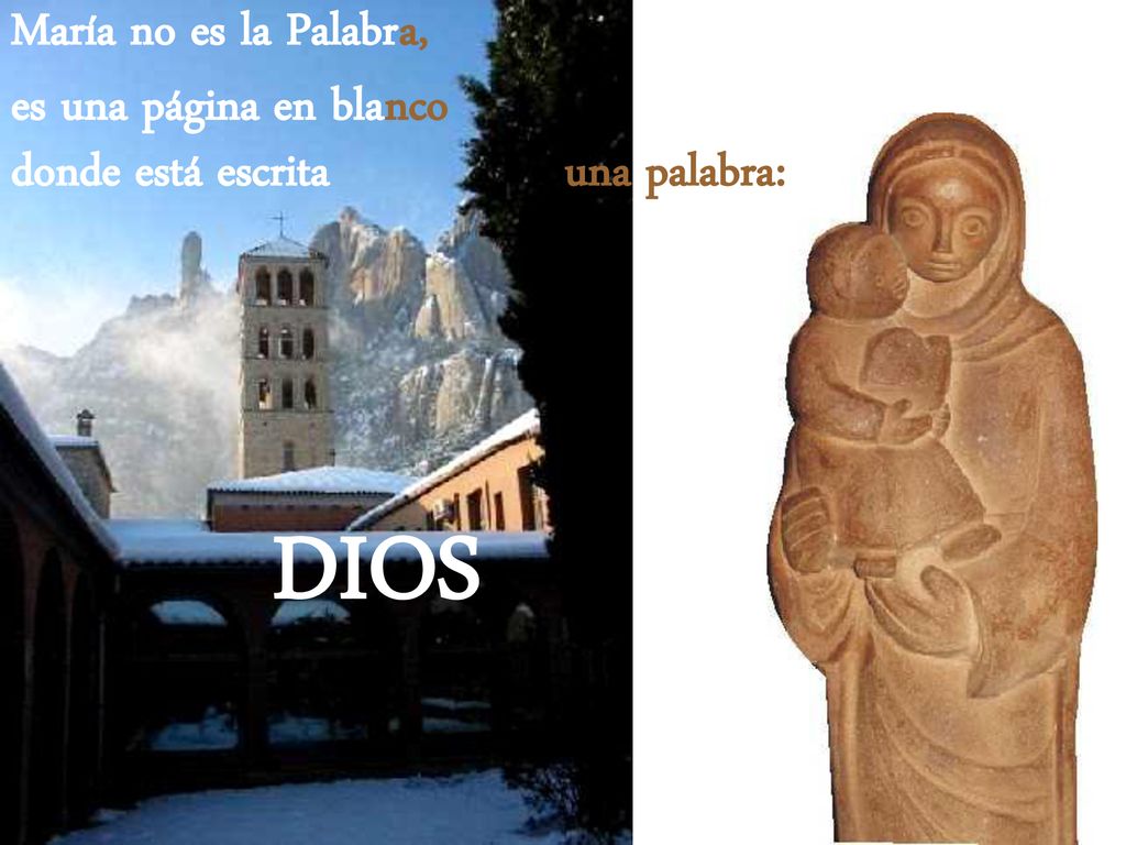 DIOS María no es la Palabra, es una página en blanco