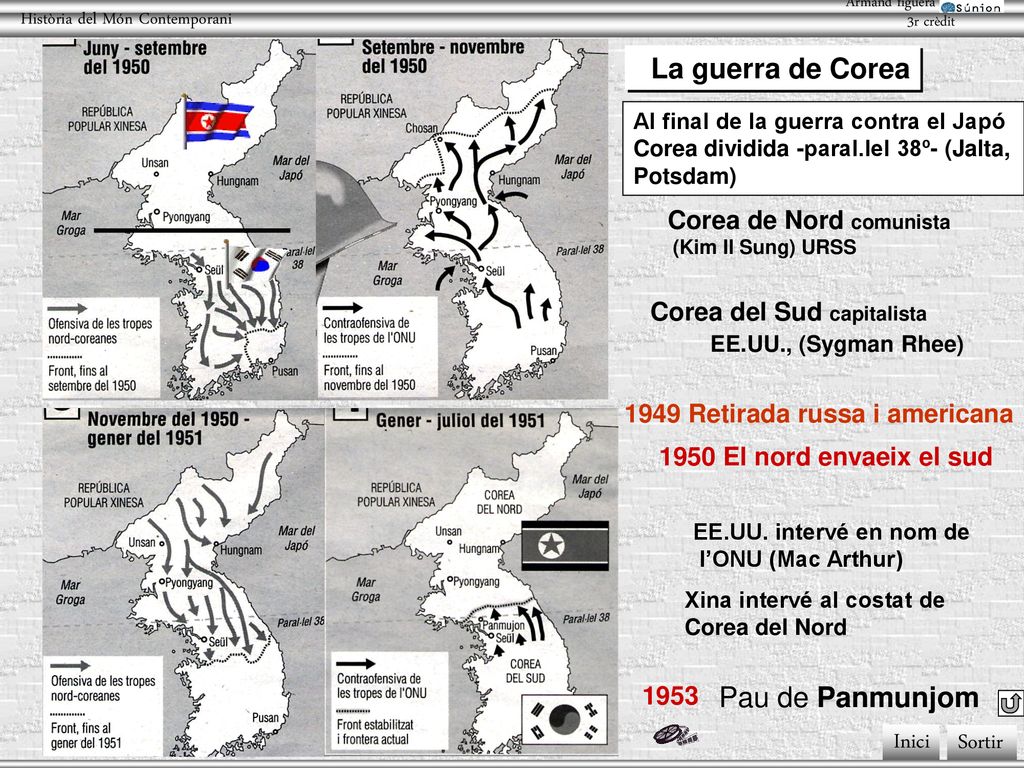 La guerra de Corea Pau de Panmunjom Corea de Nord comunista