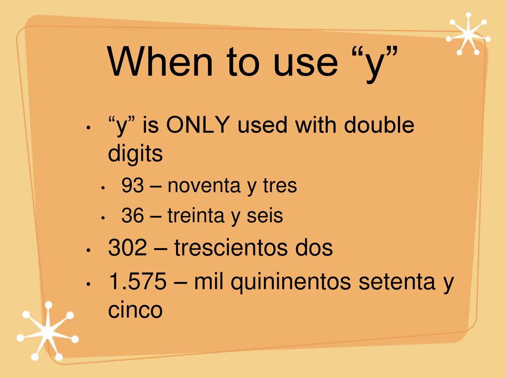 When to use y y is ONLY used with double digits