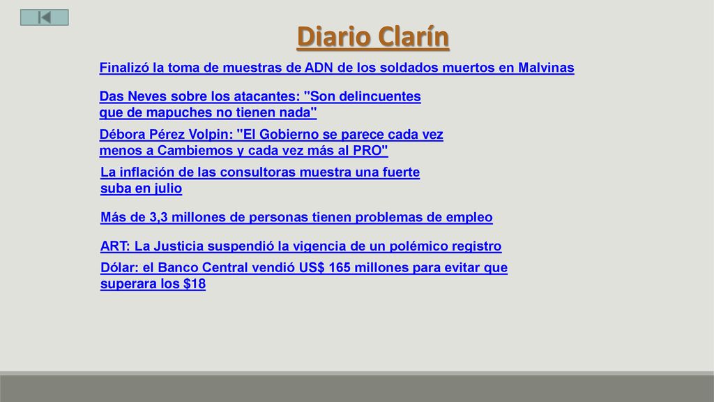 Diario Clarín Finalizó la toma de muestras de ADN de los soldados muertos en Malvinas.