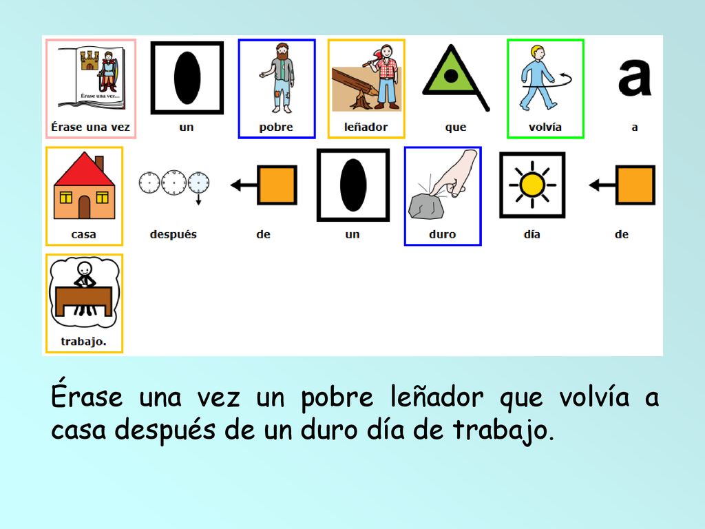 Érase una vez un pobre leñador que volvía a casa después de un duro día de trabajo.