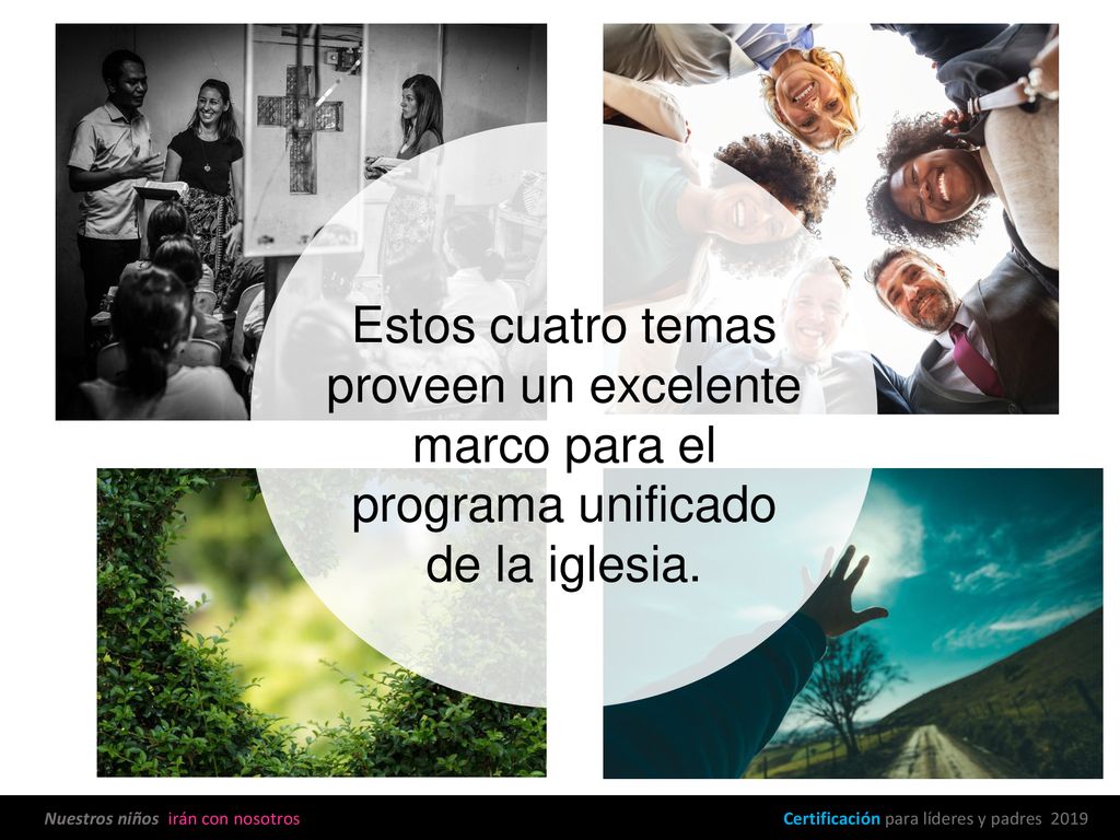 Estos cuatro temas proveen un excelente marco para el programa unificado de la iglesia.