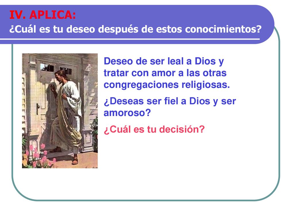 IV. APLICA: ¿Cuál es tu deseo después de estos conocimientos