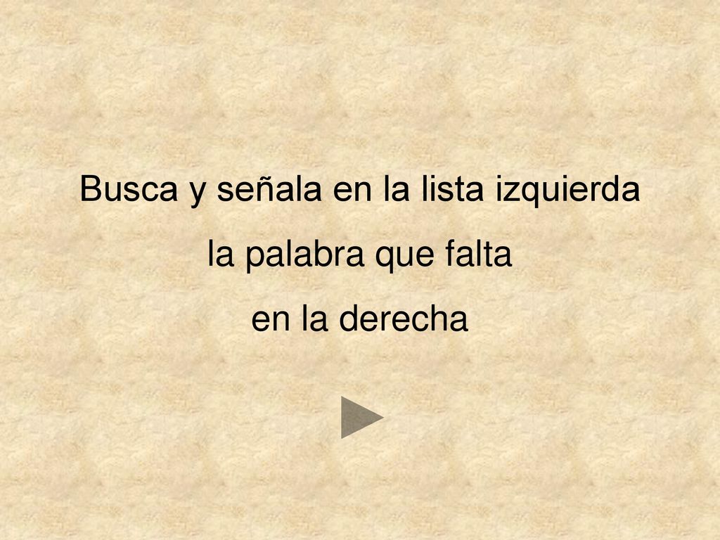 Busca y señala en la lista izquierda