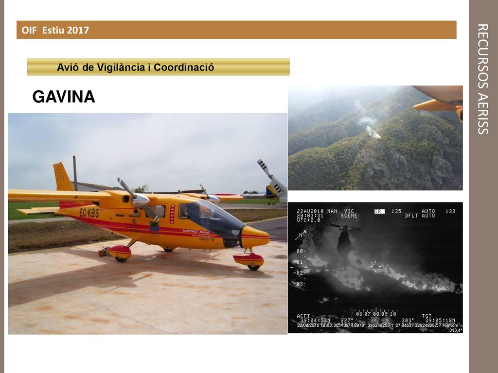 OIF Estiu 2017 RECURSOS AERISS Avió de Vigilància i Coordinació GAVINA