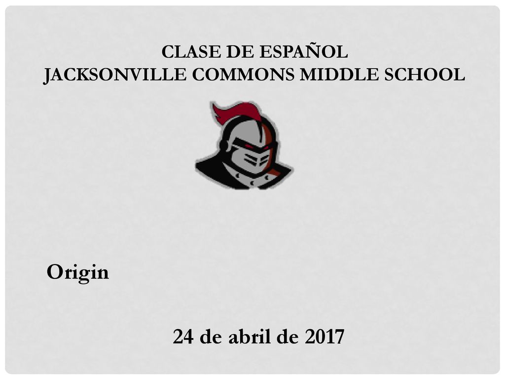 Spanish Class Mrs. Rogers. Origin 24 de abril de 2017