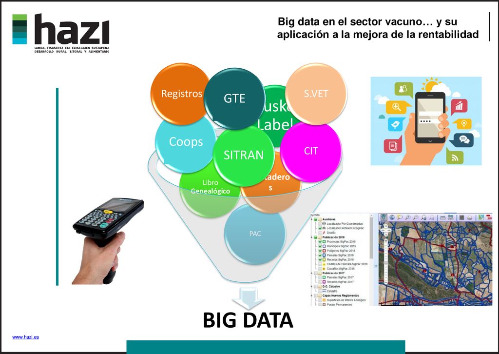 BIG DATA Eusko Label GTE Coops SITRAN Registros S.VET CIT