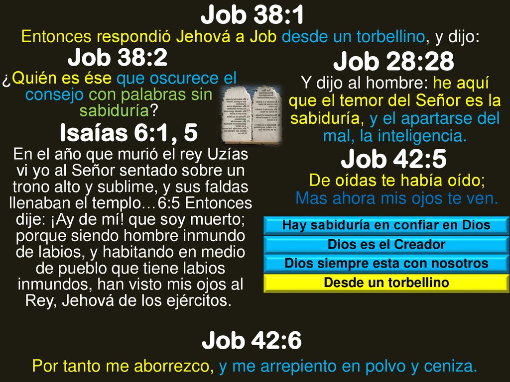 Hay sabiduría en confiar en Dios Dios siempre esta con nosotros