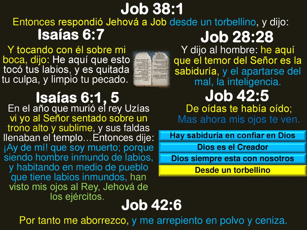 Hay sabiduría en confiar en Dios Dios siempre esta con nosotros