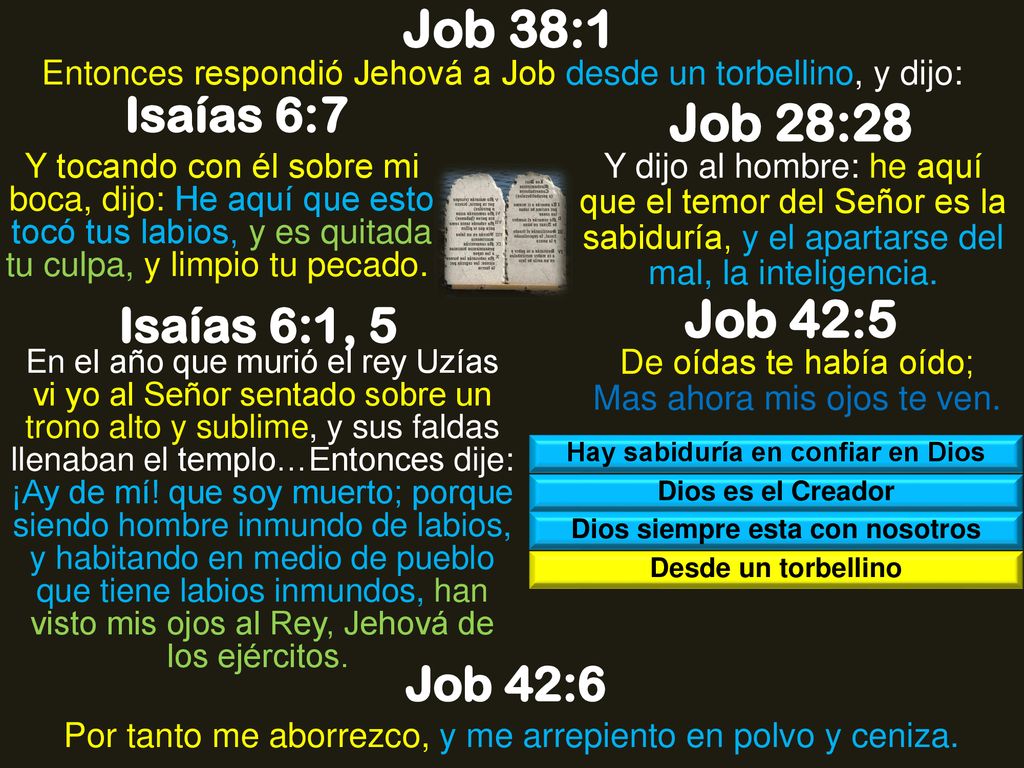 Hay sabiduría en confiar en Dios Dios siempre esta con nosotros
