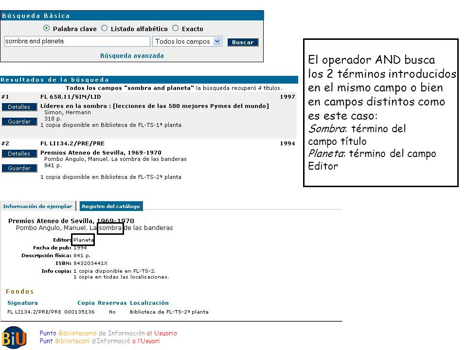 El operador AND busca los 2 términos introducidos en el mismo campo o bien en campos distintos como es este caso: